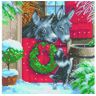 ART Pintura Diamante Burros de Natal 30 X 30 Cm Youdoit