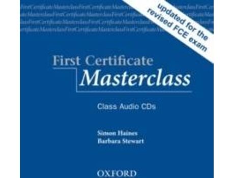 Livro First Certificate Masterclass, New Edition Class Audio CDs (2)