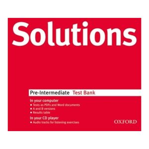 Oxford University Press Livro Solutions Pre-Int.Test Bank Cd (Inglês)