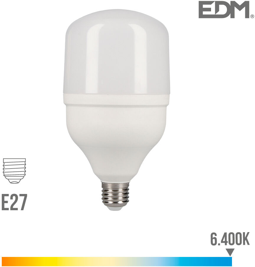 EDM Lâmpada Industrial Led E27 40w 3200 Lm 6400k