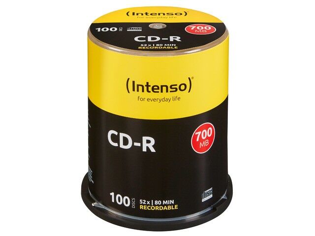 Intenso Cr-R80 700mb  52x Pack 100 Intenso