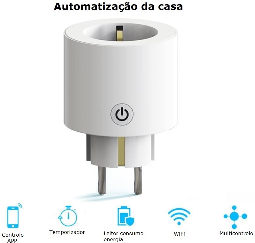 Moes Tomada Wifi 16a C/ Medidor De Consumo