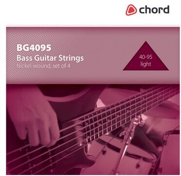 Chord Conjunto De 4 Cordas Niquel Para Guitarra Baixo