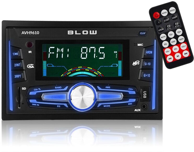 Blow Auto Rádio 7" 2din 4x 50w Avh-9610 Blow