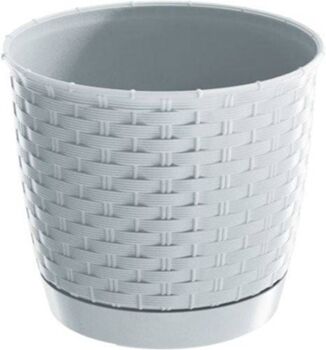 Prosperplast Vaso Ratolla Round (Branco - 22 x 22 x 19.5 cm)