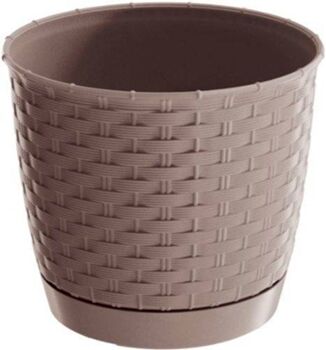 Prosperplast Vaso Ratolla Round (Bege - 22 x 22 x 19.5 cm)