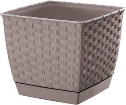 Prosperplast Vaso Ratolla Square (Bege - 19 x 19 x 15.9 cm)