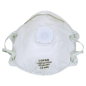 Cofan Conjunto de 2 Máscaras de Proteção Com Válvula FFP2D