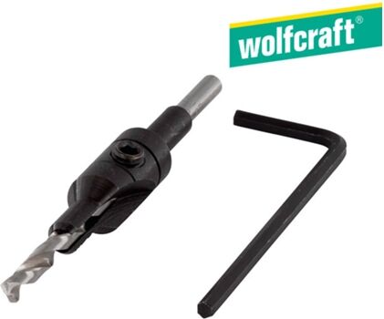 Wolfcraft Broca para Berbequim para Madeira Ø3,5-5-9,5Mm 2500000