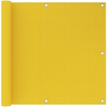 Vidaxl Toldo de Varanda (Amarelo - Polietileno HDPE - 90x300 cm)