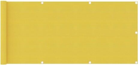 Vidaxl Toldo de Varanda (Amarelo - Tecido - 75x300 cm)