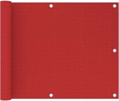 Vidaxl Toldo de Varanda (Vermelho - Polietileno - 75x300 cm)