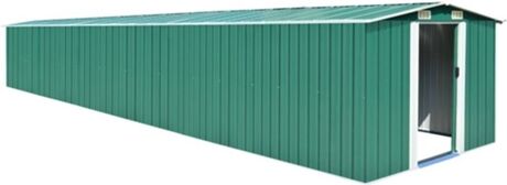 Vidaxl Abrigo para Jardim (Verde - Aço - 257x779x181 cm)