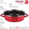 Fagor Panela de Assar Bolo Optimax Ø24Cm Vermelha Aço Aisi 430