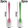 Jeiibrzui Ferramenta Espátulas De Silicone Para Cozimento Antiaderente 4 Raspadores De Silicone