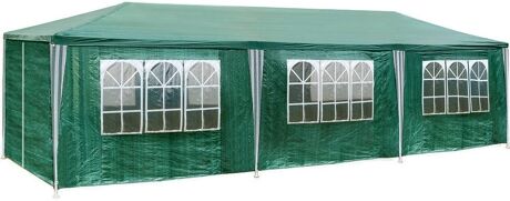 Tectake Toldo (Verde - Polietileno - 900x300x250 cm)