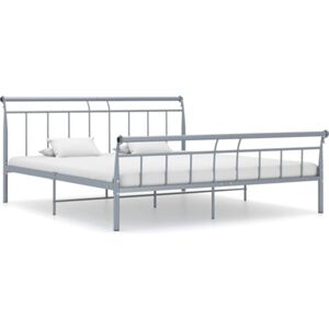 Vidaxl Estrutura de cama 180x200 cm metal cinzento