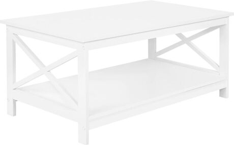 Beliani Mesa de Centro Foster (Branco - MDF - 55x100x45 cm)