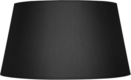 Tosel Abajur para Candeeiro Tambour 30 (Preto - Tecido - 30x25x18 cm)