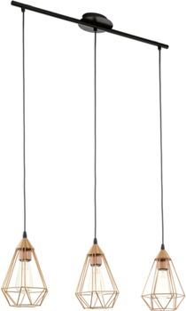 Eglo Candeeiro Suspenso 790 Tarbes (Cobre - E27 - 3 x 180 W - Aço)