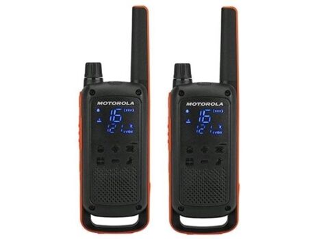 Motorola Walkie-Talkie T82 Duo (8 Canais - Até 10 Km - Até 18h - Preto)