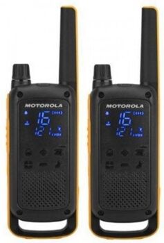 Motorola Walkie-Talkie T82 Extreme Duo (16 Canais - 121 Sub-Canais - Até 10 Km - Até 18h - Preto)