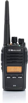 Midland Walkie-Talkie G18 IP67 (8 Canais - Até 12 Km - Até 12h - Preto)