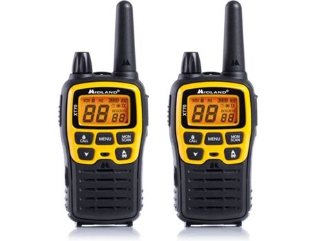 Midland Walkie-Talkie XT-70 Adventure (93 Canais - Até 12 Km - Até 12h - Preto)