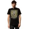 Copa Football T-Shirt de Homem para Futebol Maradona World Cup Preto (S)