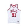 Mitchell & Ness Camisola para Homem Chicago Bulls Dennis Rodman Branco para Basquetebol (Tamanho:S)