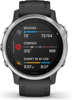 Garmin Relógio Desportivo Fenix 6S (Bluetooth - Até 9 dias de autonomia - Preto)