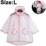 Jeiibrzui Capa De Chuva Infantil Embalada De Uma Peça Rosa L Kids Rain Coat Poncho De Chuva Colorido Sem Amassados Roupa De Chuva Com