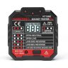 Gelldg Testador de Soquete com Teste Rcd e Display Lcd de Voltagem Display de Luz Indicadora Teste Rcd 48-250V/45-65Hz Cat Ii 300V C