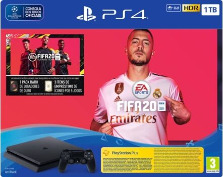 Sony Consola PS4 Slim + FIFA 20 + Voucher (1 TB)