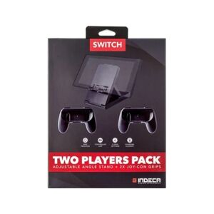 Indeca Pack Nintendo Switch 2 Jogadores (Suporte + Grips Joy-Con)