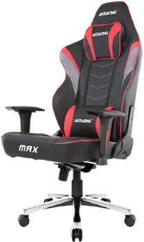 Akracing Cadeira Gaming Master Max (Até 180 kg - Elevador a gás Classe 4 - Preto e Vermelho)