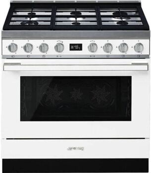 SMEG Fogão Portofino CPF9GMWH (115 L - Gás Natural - Branco)