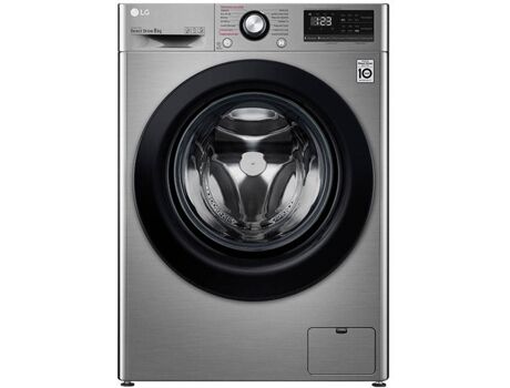 LG Máquina de Lavar Roupa F4WV3008S6S (8 kg - 1400 rpm - Inox)