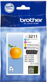 Brother Pack 4 Tinteiros LC3211VAL