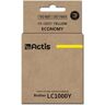 Actis Cartridge Kb-1000Y Replacement Brother Lc1000Y/Lc970Y Standard 36 Ml Kompatibel Tintenpatrone Tinteiro 1 Unidades Compatível Rendimento Padrão Amarelo