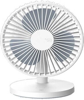 Qushini Ventoinha Desk Fan em Branco