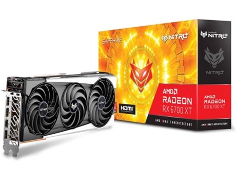 AMD Placa Gráfica SAPHIRE Nitro+ Radeon RX 6700 XT (AMD - 16 GB GDDR6)