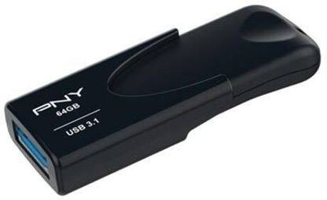 PNY Pen USB Attaché (64 GB - USB 3.1 - Preto)