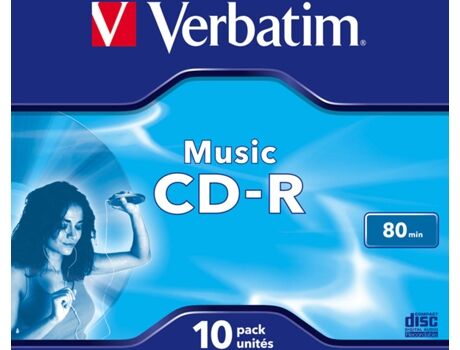 Verbatim CD-R AUDIO 80MIN MUSIC LIFE PLUS JEWEL CASE 10