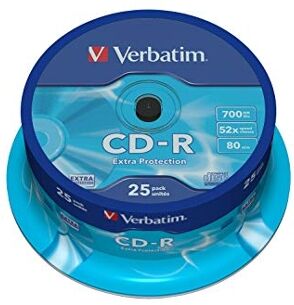 Verbatim CD-R 700MB 52X EXTRA PROTECCTION SPINDLE 25