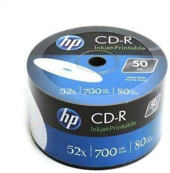 HP CD+R PRINT 80Min 700MB 52x Bulk (50 unidades)