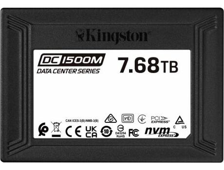 Kingston Disco SSD Interno DC1500M (7.68 TB - NVMe - 3100 MB/s)
