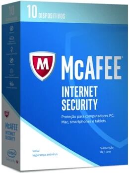 Mcafee Software Internet Security (Dispositivos Ilimitados - 1 ano - PC, Mac, Smartphone e Tablet)