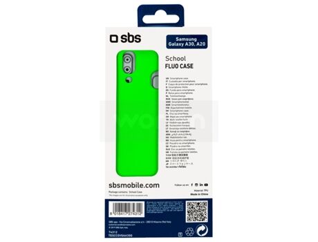 Sbs Capa Samsung Galaxy A20, A30 School Verde