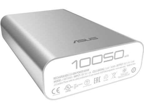 Asus Powerbank ZenPower 10050 mAh (10050mAh - 1 USB - MicroUSB - Cinzento)
